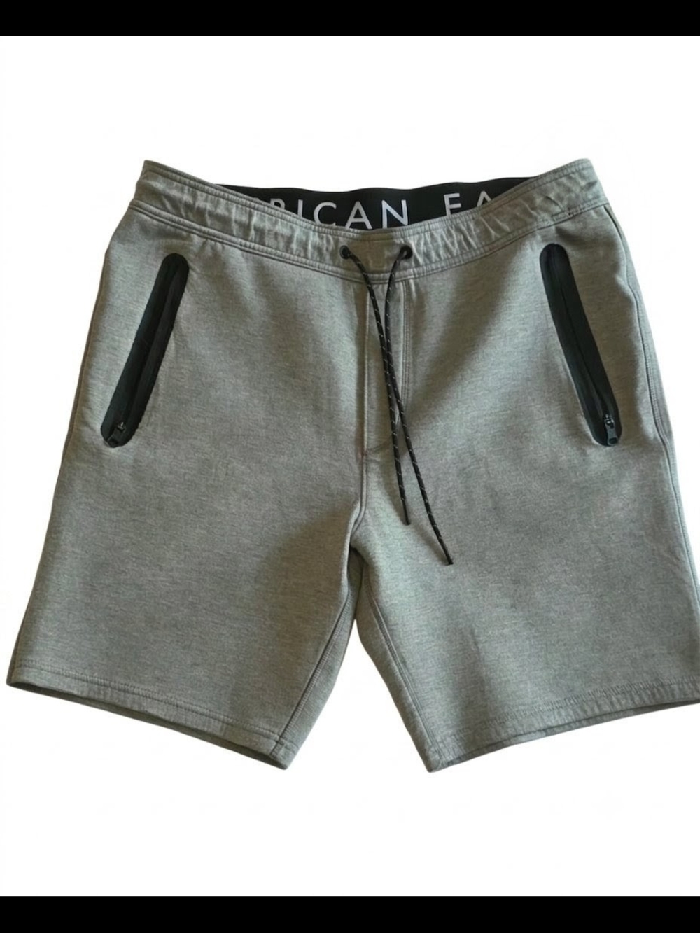 American Eagle Outfitters Gray Men's Athletic Knit Drawstring Shorts